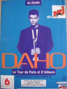 Etienne Daho affiche paris ailleurs tour