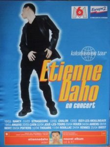 Etienne Daho affiche du kaleidoscope tour