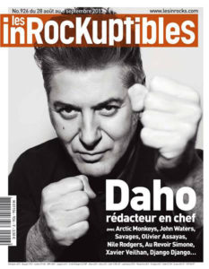 Etienne Daho en couverture de la revue Les Inrockuptibles en septembre 2013.