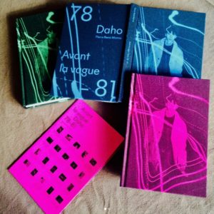 Les jaquettes du livre "Avant la vague Daho 78-81" de Pierre René-Worms et Sylvie Coma.
