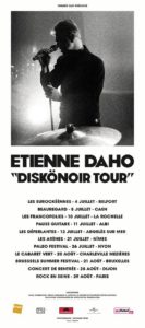 Affiche du Diskönoir Tour d'Etienne Daho.