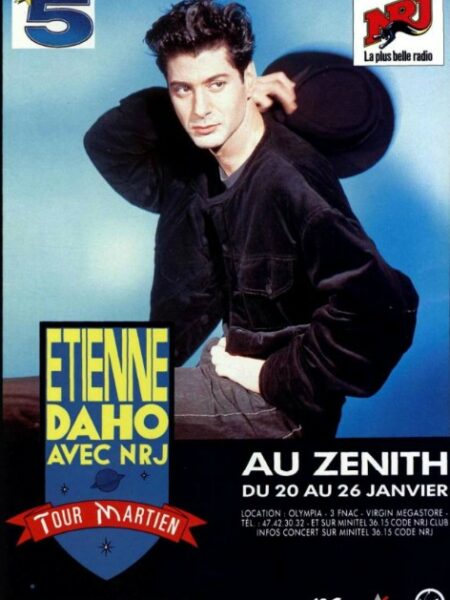 Etienne Daho affiche de la tournée "tour martien"