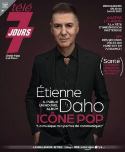 Etienne Daho en couverture de la revue Télé 7 jours mai 2023.