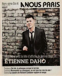 Etienne Daho en couverture du hors série A Nous Paris en 2014.