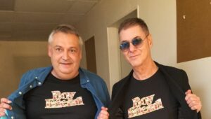 Etienne Daho en compagnie de Rodolphe Baudry.