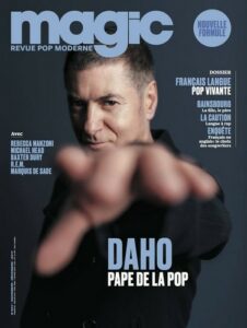 Etienne Daho en couverture du magazine Magic en novembre 2017.