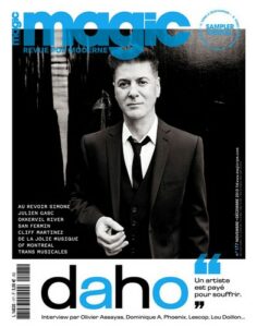 Etienne Daho en couverture de la revue Magic en 2013.