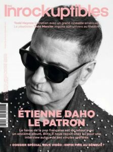 Etienne Daho en couverture du magazine Les Inrockuptibles en novembre 2017.